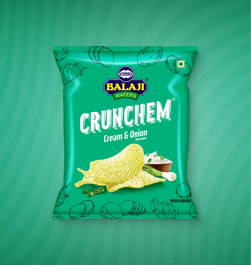 Balaji Wafers Cream &amp; Onion